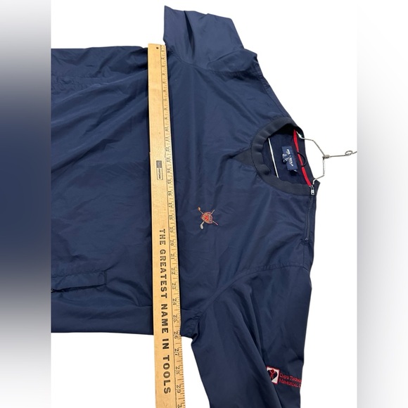 Vintage Ralph Lauren Polo Golf Navy Blue Windbreaker Mens Size Large - Picture 13 of 16